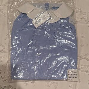 Lena Light Blue Dress with White Dress